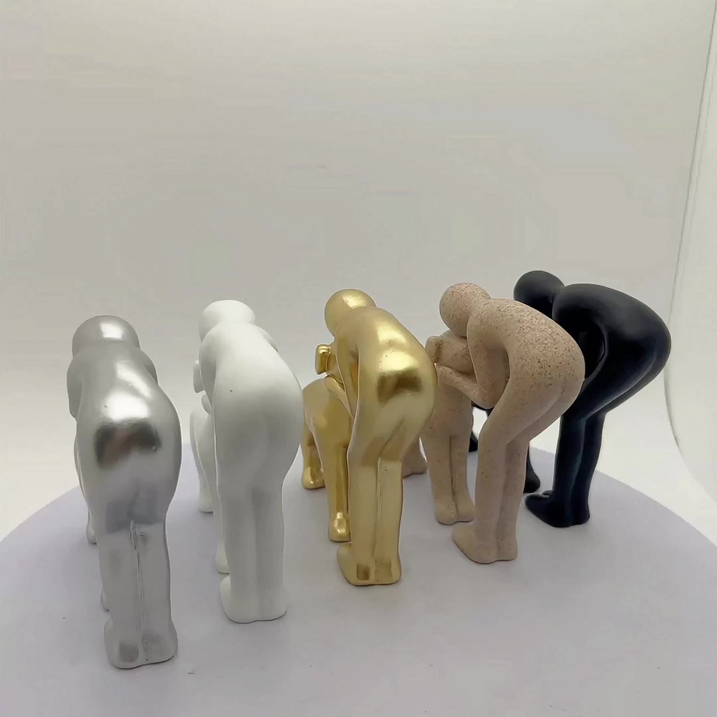 Dog Sculpture Home Decor Cute for Man and Dog Statue Decoration for Office, Living Room, Bedroom, Home, Memory Gifts for Pet Lovers