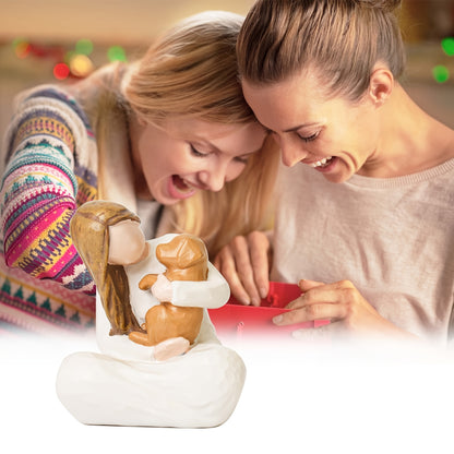 Heartfelt Dog Memorial Gift - Hand-Painted Resin Angel Figurine Holding Golden Retriever, Comforting Home Decor for Pet Loss, Ideal for Dog Lovers, Thanksgiving & Christmas