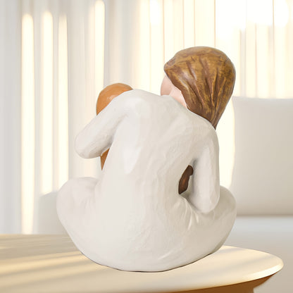 Heartfelt Dog Memorial Gift - Hand-Painted Resin Angel Figurine Holding Golden Retriever, Comforting Home Decor for Pet Loss, Ideal for Dog Lovers, Thanksgiving & Christmas